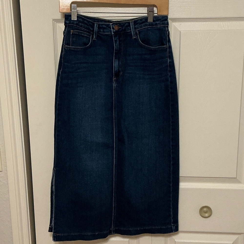 Just Black Dark Denim A-Line Skirt
